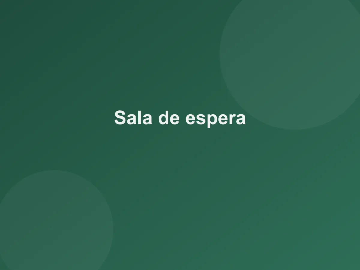 Sala de espera de la clínica